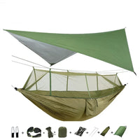 Hamac de Camping Double Moustiquaire, Bâche Imperméable et Sangles, 260 x 140 cm, vue 25