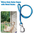 Corde de Suspension en Nylon avec Crochet Métallique pour Hamac, 62 cm