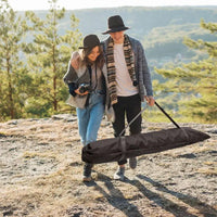 Sac de rangement pour support de hamac en Oxford 900D noir, 169 x 42 cm, poignées réglables, vue 2