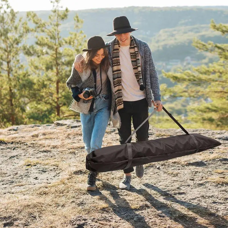 Sac de rangement pour support de hamac en Oxford 900D noir, 169 x 42 cm, poignées réglables, vue 2