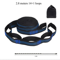 Sangles de Hamac en Polyester, Paire de 2 m ou 2,8 m, 5+1 ou 14+1 Boucles, avec Sac, vue 14