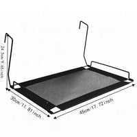 Hamac pour Chat à Crochets pour Radiateur, Canapé ou Fenêtre, Maille Noire, 45 x 30 cm, vue 6