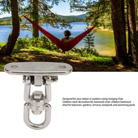Fixation Hamac Pivotante 360° en Inox 304, Platine 8,2 cm avec Chevilles et Vis, vue 4