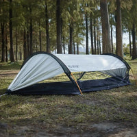 Hamac de camping avec moustiquaire tunnel et toit amovible, 270 x 140 cm