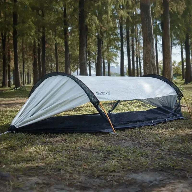 Hamac de camping avec moustiquaire tunnel et toit amovible, 270 x 140 cm