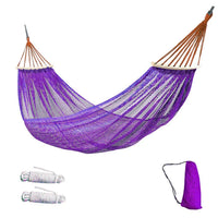 Hamac Filet à Barre en Bois ou sans Barre, Polyester, 4 Coloris, vue 13