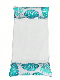 Hamac Gonflable de Piscine 4 en 1 en PVC, Filet Respirant, Marguerites ou Feuilles, 129,5 x 70 cm, vue 9