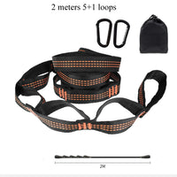Sangles de Hamac en Polyester, Paire de 2 m ou 2,8 m, 5+1 ou 14+1 Boucles, avec Sac, vue 9