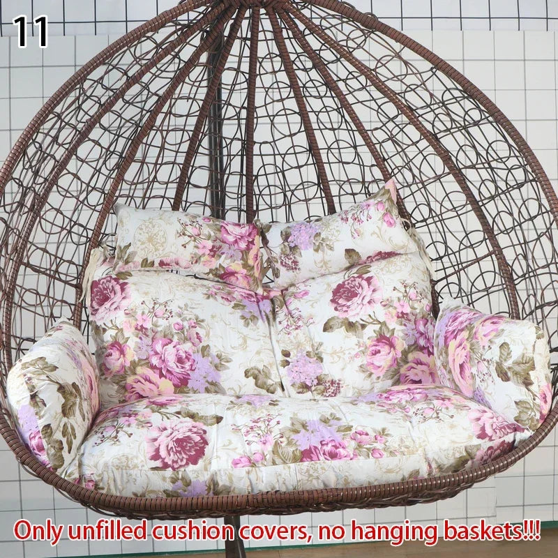 Housse de Coussin Double pour Fauteuil Suspendu 2 Places, Coton, 17 Modèles, vue 6