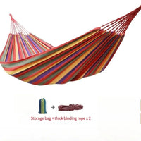 Hamac 1 Place en Toile Rayée pour Jardin et Camping, 260 x 80 ou 260 x 100 cm, vue 8