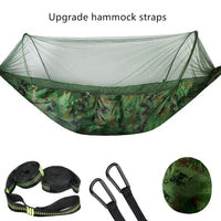Hamac de Camping Pop-Up avec Moustiquaire, Nylon 210T, 250 x 120 cm, 8 Coloris, vue 11
