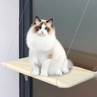Hamac pour Chat Fenêtre Câblé à Ventouses, Toile Oxford, 6 Coloris, 55 x 35 cm, vue 2