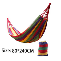 Hamac en Toile Rayée avec Cordes pour Arbres, 80 x 240 cm, Rouge ou Bleu, vue 8