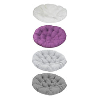 Coussin Fauteuil Œuf Rond 40 cm pour Fauteuil Papasan, Polyester et Coton