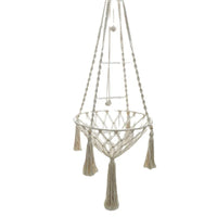 Hamac pour Chat Suspendu en Macramé de Coton Tressé Main, 40 cm, Coussin Rond en Option, vue 6