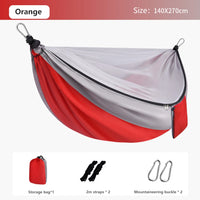 Hamac de Camping avec Moustiquaire et Sangles, 270 x 140 cm, 6 Coloris, vue 7