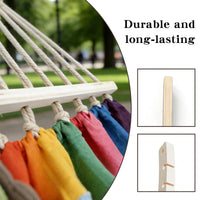 Barres de Hamac Arquées Démontables en Bois, 12 Trous, 2 Pièces, 40 ou 50 cm, vue 4