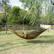 Hamac de Camping Double Moustiquaire, Nylon 300 x 200 cm, Sangles Incluses