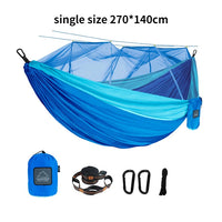 Hamac de Camping avec Moustiquaire en Nylon, 1 ou 2 Places, Sangles, vue 9