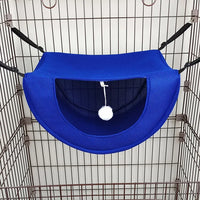 Hamac pour Chat à Suspendre en Cage, Maille Respirante avec Pompon, vue 4