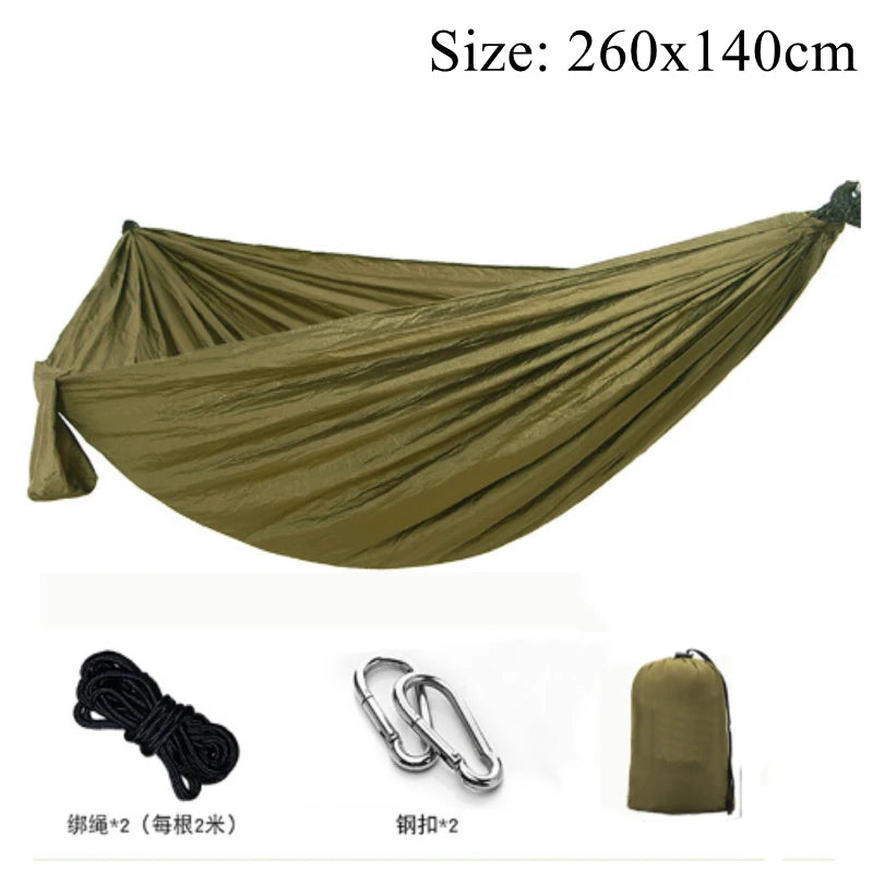 Hamac de Camping Double en Nylon, avec ou sans Moustiquaire, 260 x 140 cm, vue 12