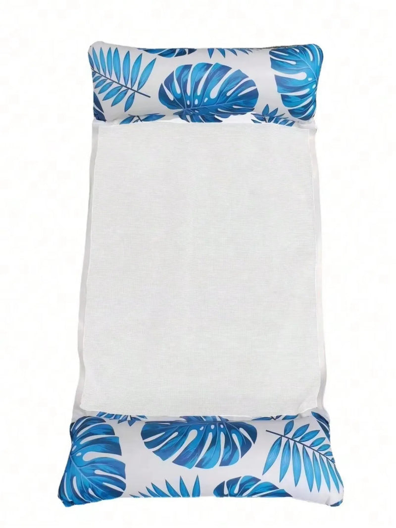 Hamac Gonflable de Piscine 4 en 1 en PVC, Filet Respirant, Marguerites ou Feuilles, 129,5 x 70 cm, vue 11