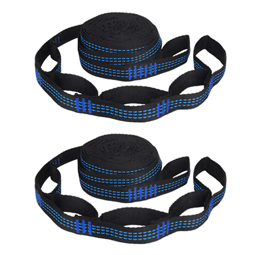 Sangles de Hamac Renforcées en Polyester 200 x 2,5 x 0,3 cm, Paire pour Arbres