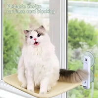Hamac pour Chat Fenêtre à Ventouses, Assise en Maille Respirante, Pliable, vue 3