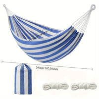 Hamac Double 2 Places en Toile sans Barre, 260 x 150 cm, 3 Coloris, vue 6