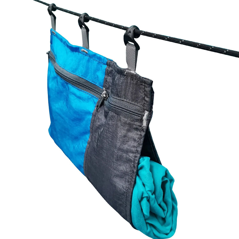 Rangement Suspendu pour Hamac, Poche Organisateur Nylon, 7 Compartiments, vue 4