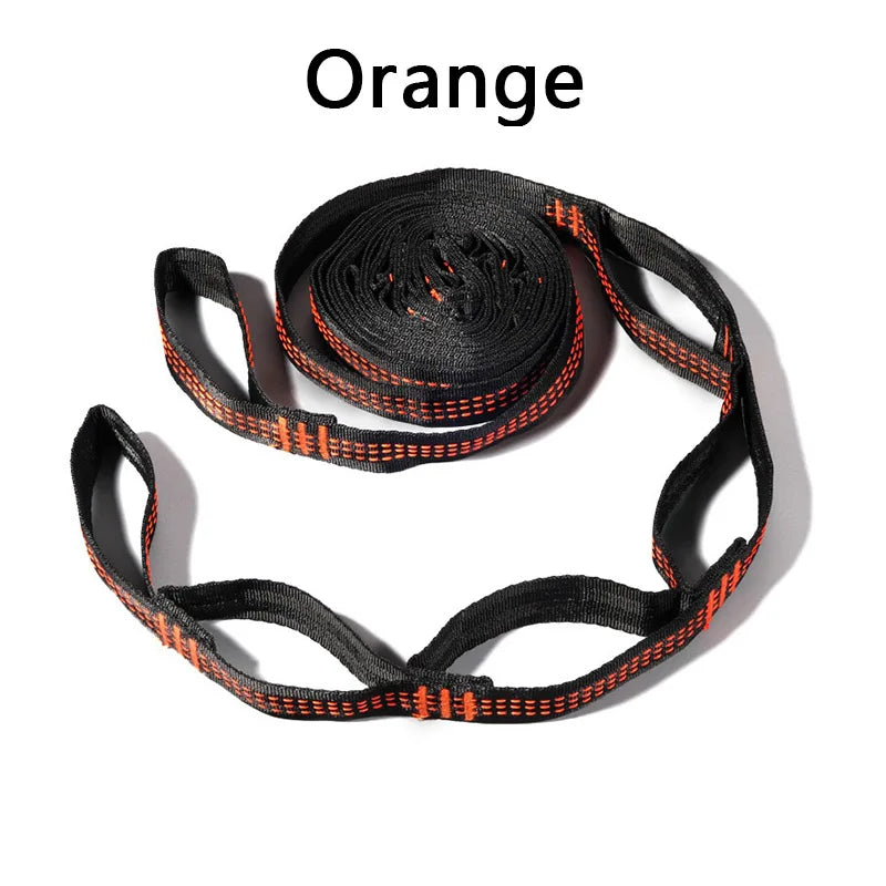 Sangle Hamac Renforcée Noire, 200 cm, Lot de 2, Coutures Colorées au Choix, vue 11