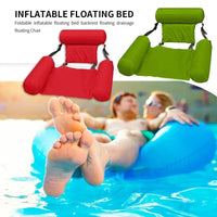 Hamac Gonflable de Piscine en Forme de Fauteuil Flottant, Pliable, 100 x 120 cm, vue 4