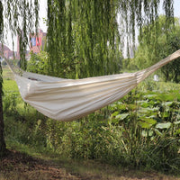 Hamac Double 2 Places en Coton Blanc Cassé, Toile 200 cm, vue 5