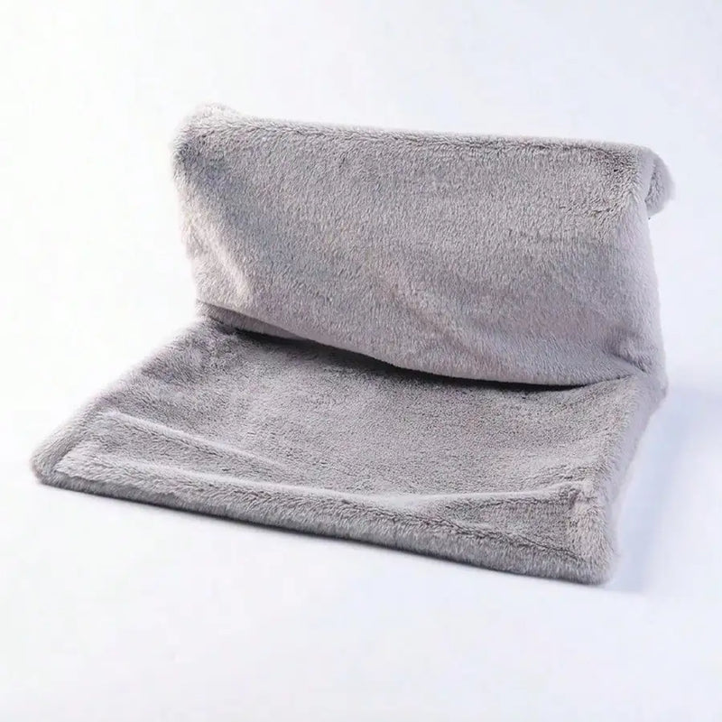 Hamac pour Chat Suspendu à Accrocher au Radiateur, Cadre en Métal, Housse Amovible, Gris ou Beige, vue 6