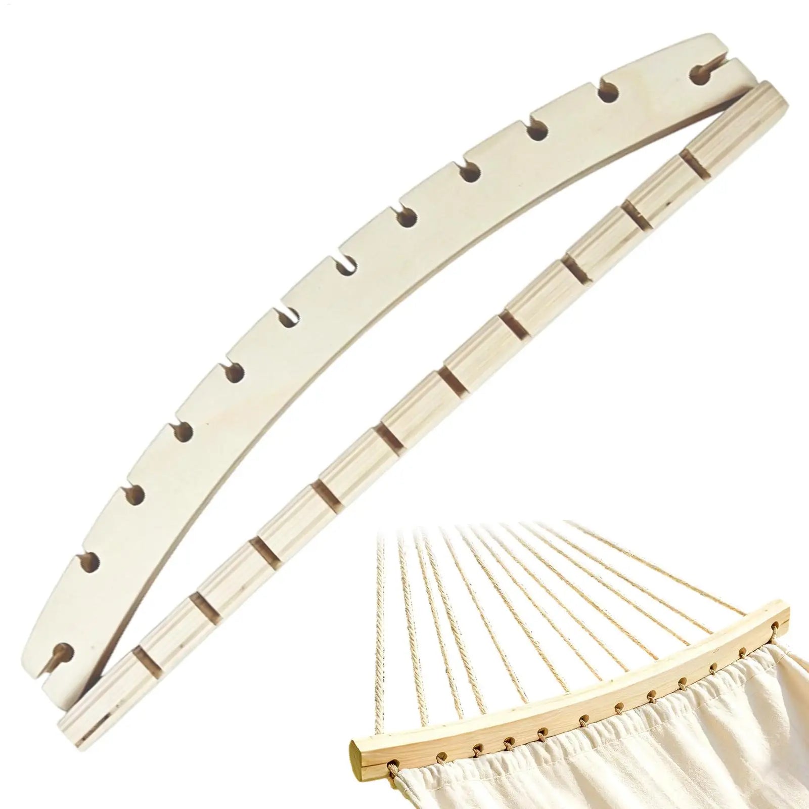 Barres de Hamac Démontables en Bois, Lot de 2, 40 ou 50 cm