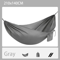 Hamac de Voyage Portable en Polyester 240T, 1 Place, 210 x 140 cm, Sac et Cordes, vue 7