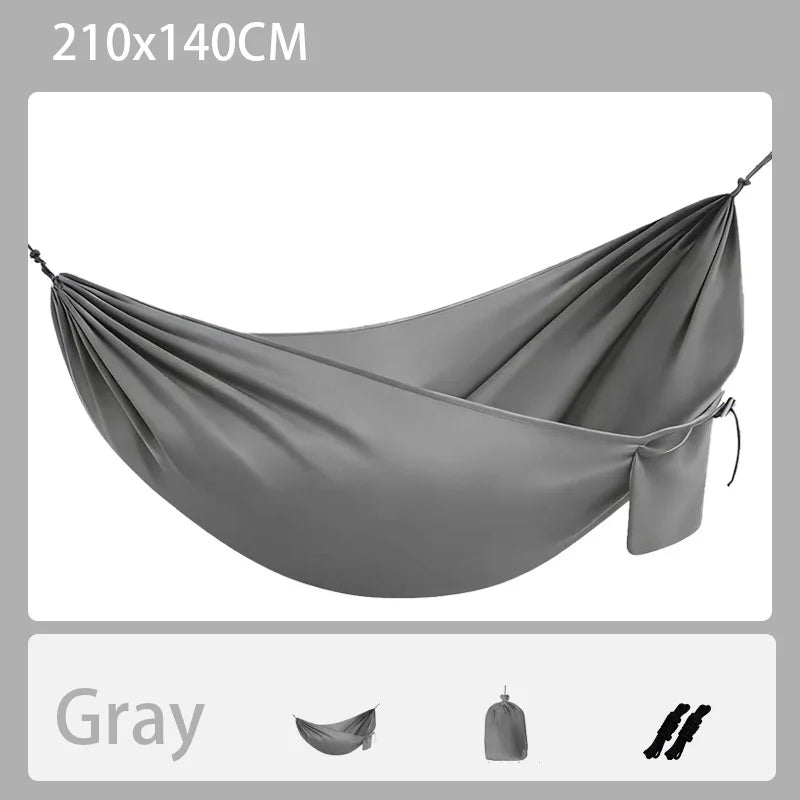 Hamac de Voyage Portable en Polyester 240T, 1 Place, 210 x 140 cm, Sac et Cordes, vue 7
