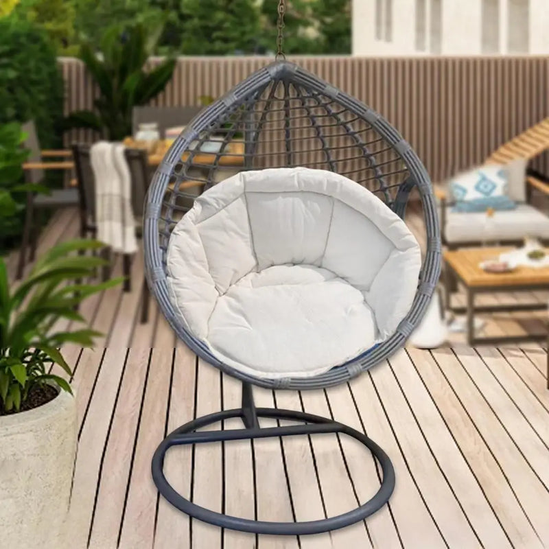 Coussin Épais en Lin 60 x 60 x 45 cm pour Fauteuil Suspendu, Hamac et Fauteuil à Bascule, vue 5