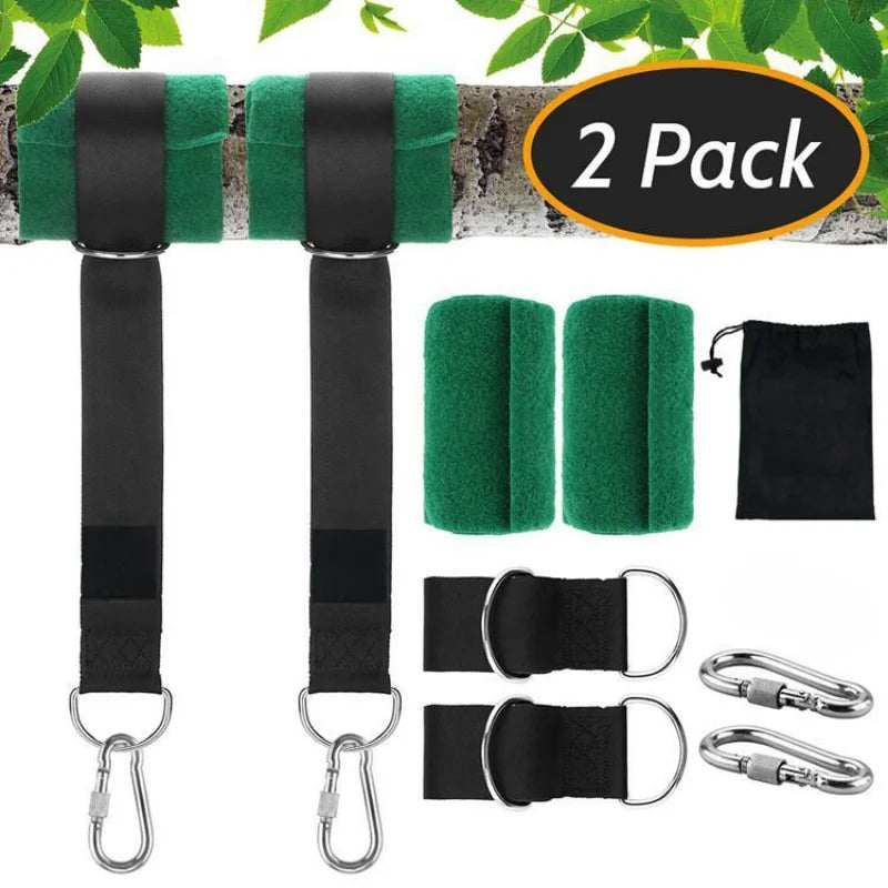 Sangles pour Hamac et Balançoire, Kit de 2 avec Mousquetons et Sac de Rangement, vue 8