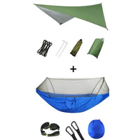 Hamac de camping pop-up avec moustiquaire et bâche de protection, 250 x 120 cm, vue 8