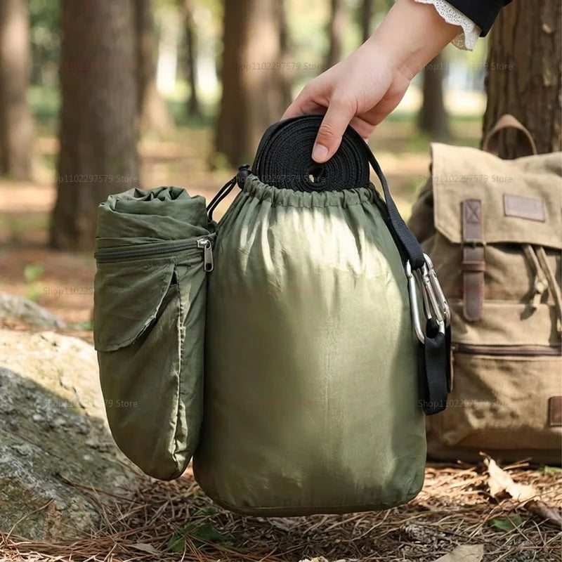 Hamac de Camping avec Moustiquaire Intégrée et Poche Latérale, 3 Coloris, Sac de Rangement, vue 4