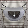 Hamac pour Chat à Suspendre en Cage, Maille Respirante avec Pompon