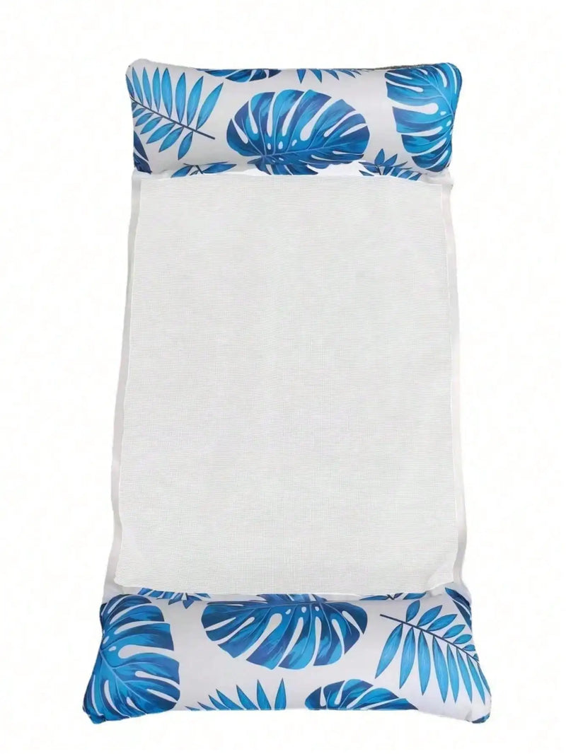 Hamac Gonflable de Piscine 4 en 1 en PVC, Filet Respirant, Marguerites ou Feuilles, 129,5 x 70 cm, vue 6