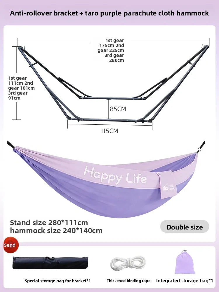 Hamac sur Pied Pliable en Acier, Moustiquaire, Toile ou Fauteuil, 15 Modèles, vue 20