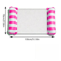 Hamac Gonflable de Piscine en PVC Épais avec Filet, 130 x 70 cm, Rose ou Bleu Ciel, vue 7