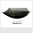 Hamac de Camping Double avec Moustiquaire et Toit Pare-Soleil, Nylon 270 x 140 cm