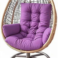 Coussin Fauteuil Suspendu Œuf Matelassé, Dossier et Côtés, 120 x 60 cm, vue 13