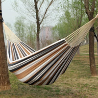 Hamac 1 Place en Toile Rayée pour Jardin et Camping, 260 x 80 ou 260 x 100 cm