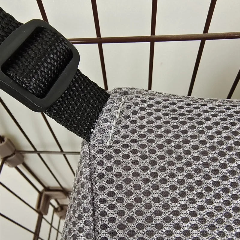Hamac pour Chat à Suspendre en Cage, Maille Respirante avec Pompon, vue 2