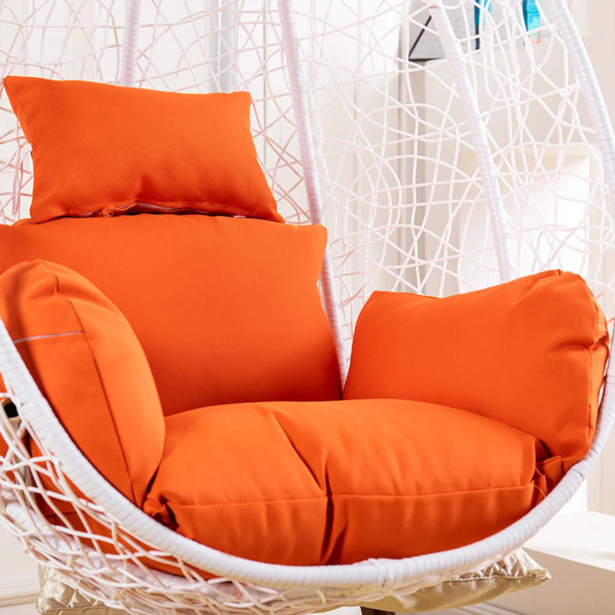 Housse de Coussin pour Fauteuil Suspendu, Fermeture Zippée, Sans Garnissage, 9 Coloris